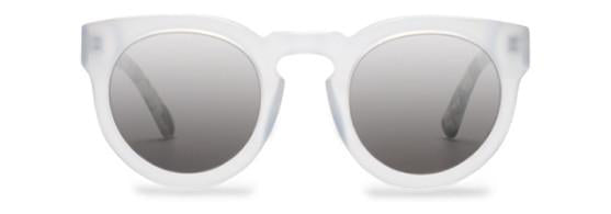 CALYER Opaque White & Carbon Tortoise with Silver Lenses